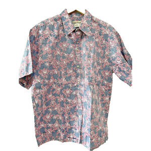 Cooke Street Honolulu Made in Hawaii Reverse print Tropical Buttons Shirt , XL